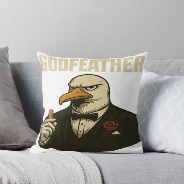 Item preview, “The Godfeather” depicts an elegant seagull as a mafia boss in a tuxedo – complete with a rose, fries, and an iconic gaze. Perfect for humor fans, meme lovers, and anyone who appreciates exceptional designs. designed and sold by Ey-Gi.