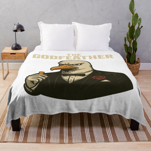 Item preview, “The Godfeather” depicts an elegant seagull as a mafia boss in a tuxedo – complete with a rose, fries, and an iconic gaze. Perfect for humor fans, meme lovers, and anyone who appreciates exceptional designs. designed and sold by Ey-Gi.