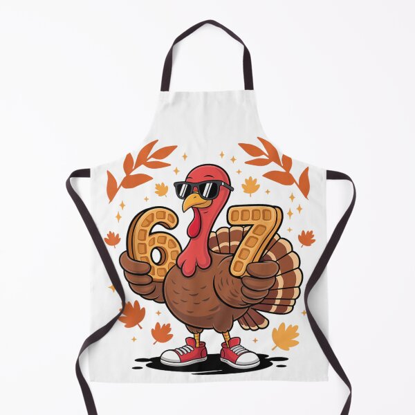 Item preview, Cool Turkey Wearing Sunglasses Holding Waffle Numbers Six Seven Art designed and sold by LeonellDavy.