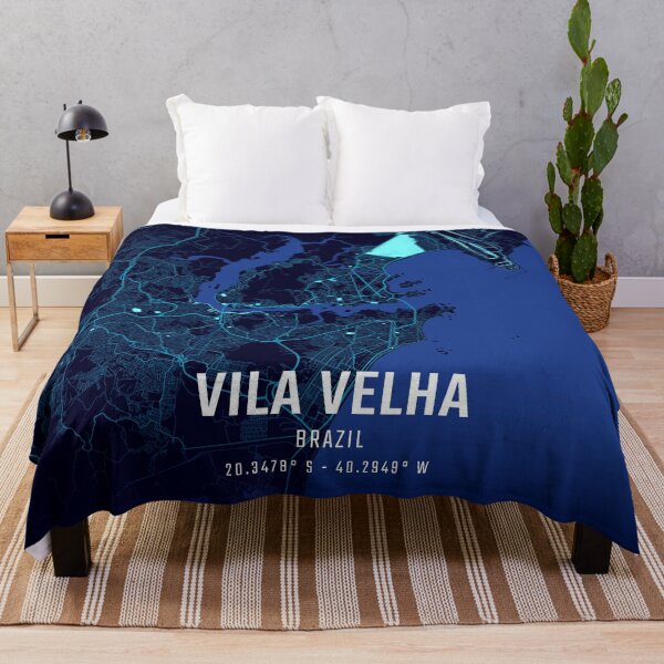 Item preview, Vila Velha Midnight City Map designed and sold by HomeLivingCo.
