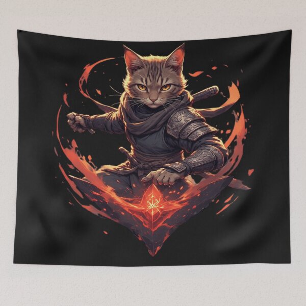 Item preview, ninja cat designed and sold by SweetRossel.