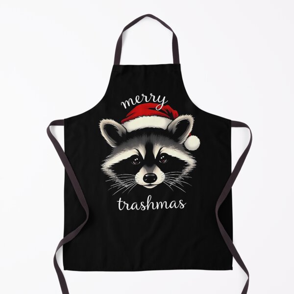 Item preview, Merry Trashmas, Raccoon Wearing a Santa Hat, minimalistic designed and sold by QuirkySpark.