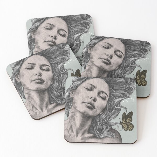 Item preview, Sun Hits The Sky pop art | woman with butterflies designed and sold by Marco Paludet.