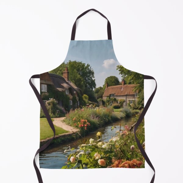 Item preview, Cottage by the Canal in an English Flower Village designed and sold by BlareBlare.
