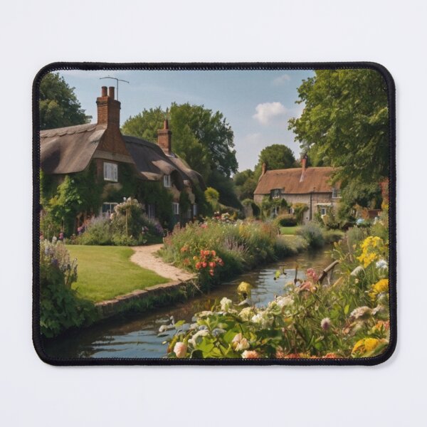 Item preview, Cottage by the Canal in an English Flower Village designed and sold by BlareBlare.