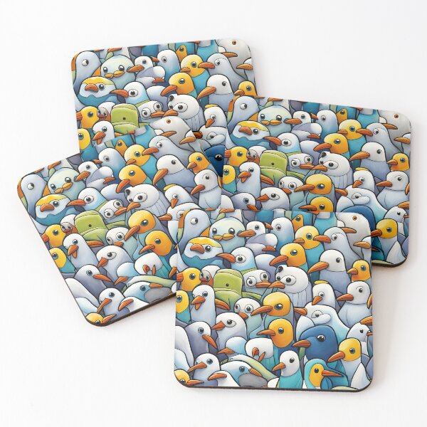 Item preview, Field of seagulls designed and sold by Colin Bentham.