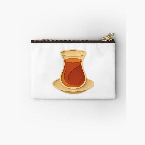 Item preview, Paper-Cut Turkish Tea Glass Art – Modern Layered Craft Style | Red Turkish Flag Inspired | Istanbul Turkey Design designed and sold by Globalcitytees.