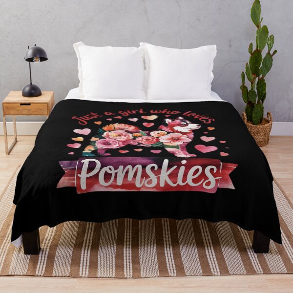 Item preview, Pomsky Just A Girl Who Loves Pomskies Dog Flower Cute Floral designed and sold by KotexTemu.