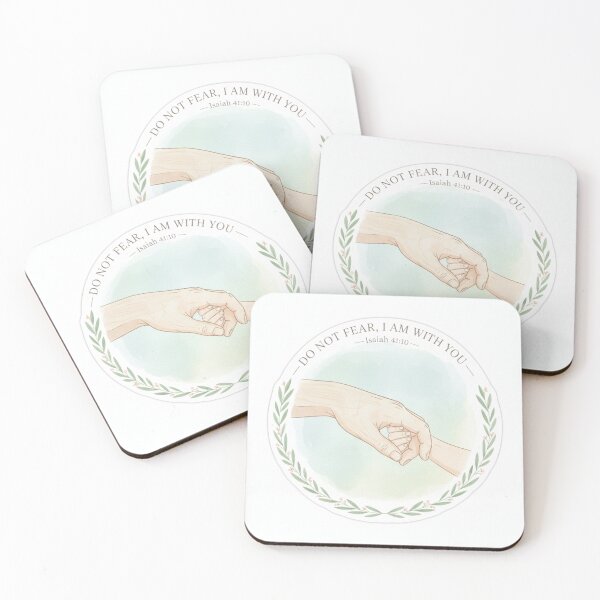 Item preview, Fear Not Isaiah 41:10 Christian Sticker designed and sold by vineartstudio.