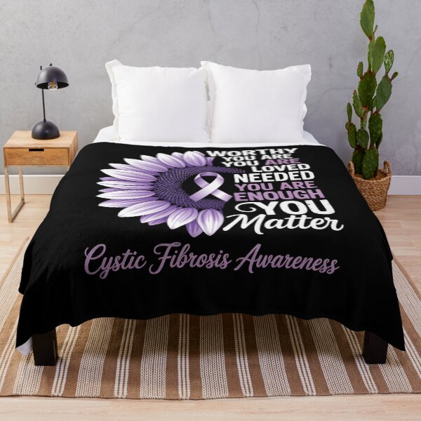 Item preview, Cystic Fibrosis Awareness Sunflower Purple designed and sold by JonGogue.