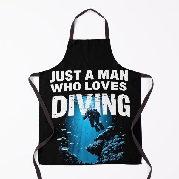 Item preview, Just A Man Who Loves Diving - Scuba Diver Gift - Underwater Ocean Deep Sea Diving Lover - Funny Diving Quote designed and sold by IvayloUzunov.
