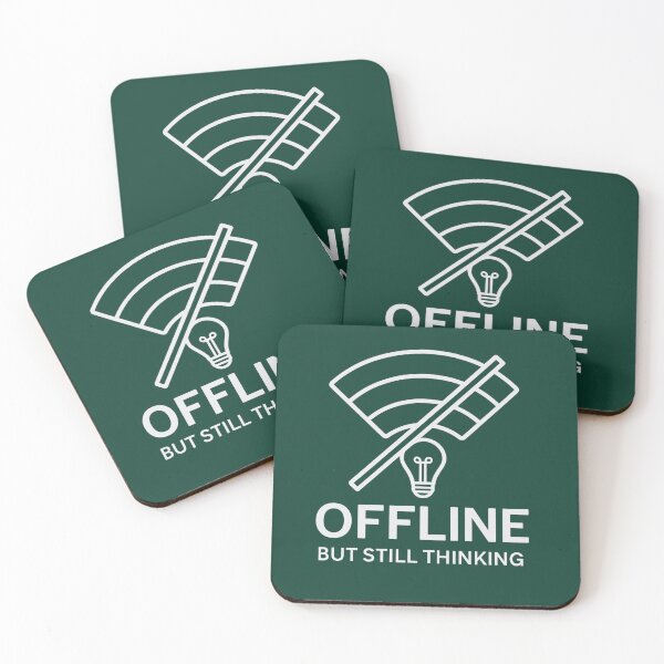 Item preview, Offline But Still Thinking | Introvert Digital Detox Gift designed and sold by Ink & Intent.