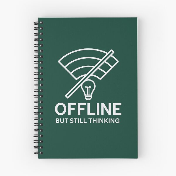 Item preview, Offline But Still Thinking | Introvert Digital Detox Gift designed and sold by Ink & Intent.