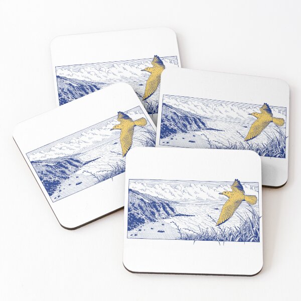 Item preview, Seaside Bird Flight Pen and Ink drawing designed and sold by fachhdy.