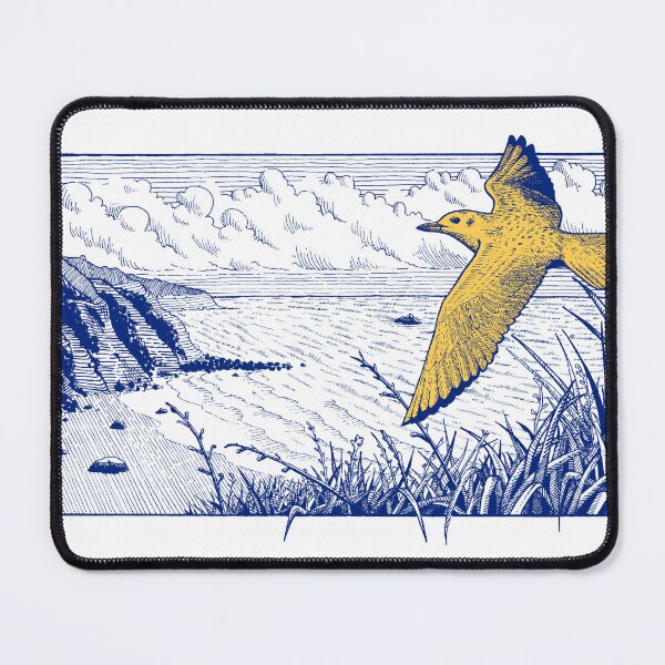 Item preview, Seaside Bird Flight Pen and Ink drawing designed and sold by fachhdy.