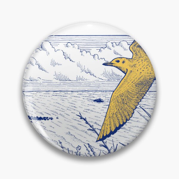 Item preview, Seaside Bird Flight Pen and Ink drawing designed and sold by fachhdy.
