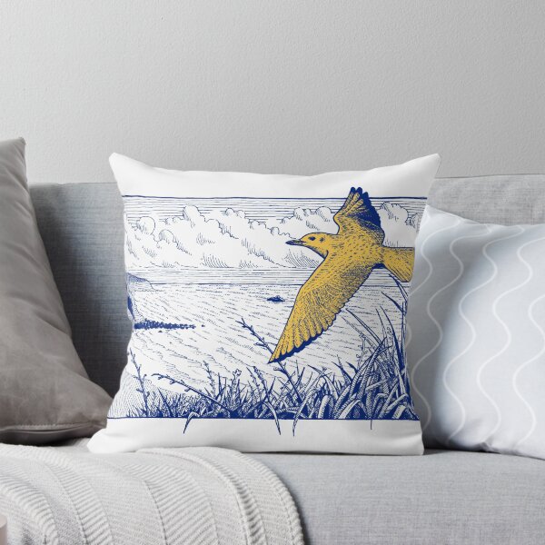 Item preview, Seaside Bird Flight Pen and Ink drawing designed and sold by fachhdy.