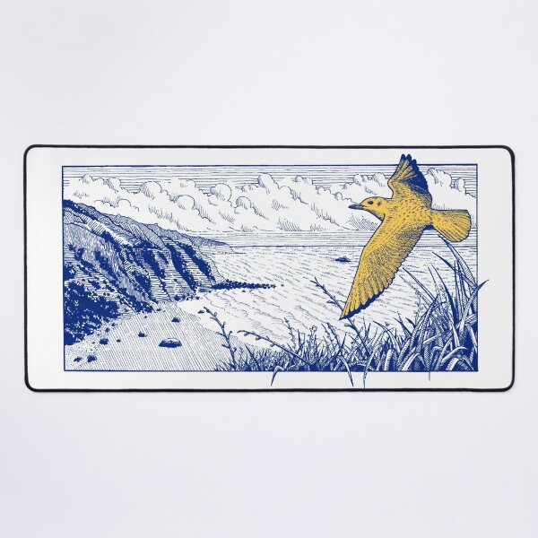 Item preview, Seaside Bird Flight Pen and Ink drawing designed and sold by fachhdy.