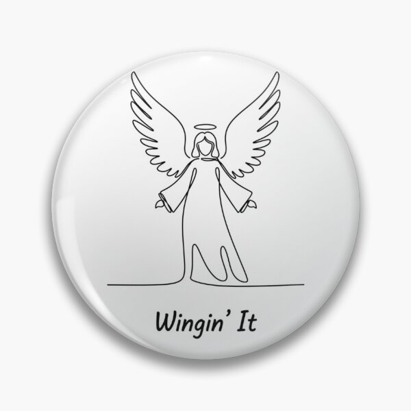 Item preview, One-Line Angel – Minimalist Holy Night Line Art designed and sold by LaurannaDesign.