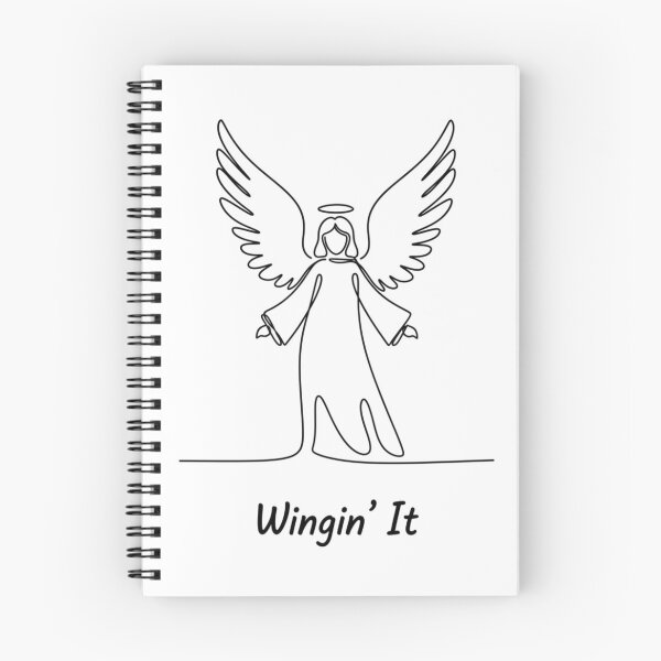 Item preview, One-Line Angel – Minimalist Holy Night Line Art designed and sold by LaurannaDesign.
