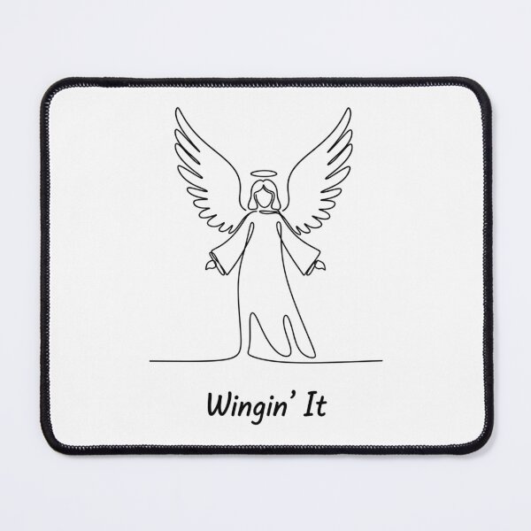 Item preview, One-Line Angel – Minimalist Holy Night Line Art designed and sold by LaurannaDesign.