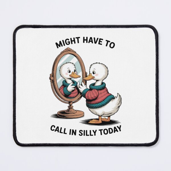 Item preview, Goose Might Have To Call In Silly Today designed and sold by lilLilaBatArt.