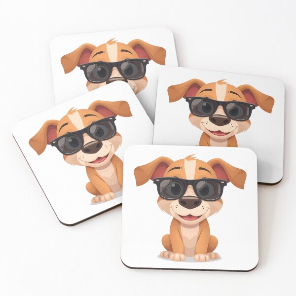Item preview, Cool Dog in Sunglasses - Pupper with Attitude designed and sold by ArtCustomDesign.
