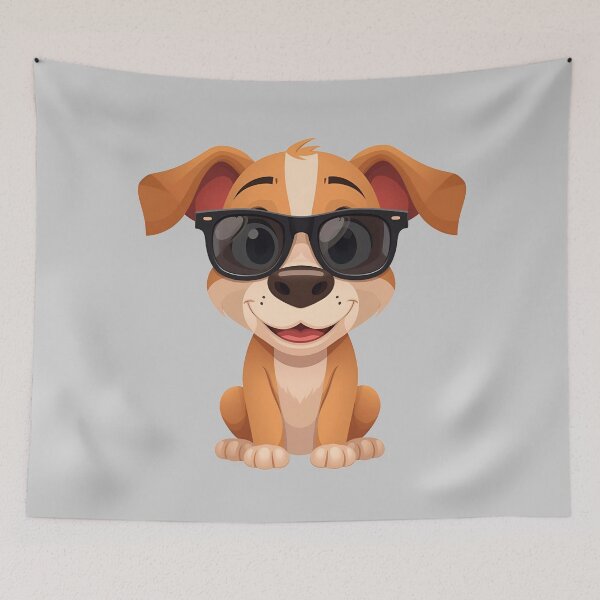 Item preview, Cool Dog in Sunglasses - Pupper with Attitude designed and sold by ArtCustomDesign.