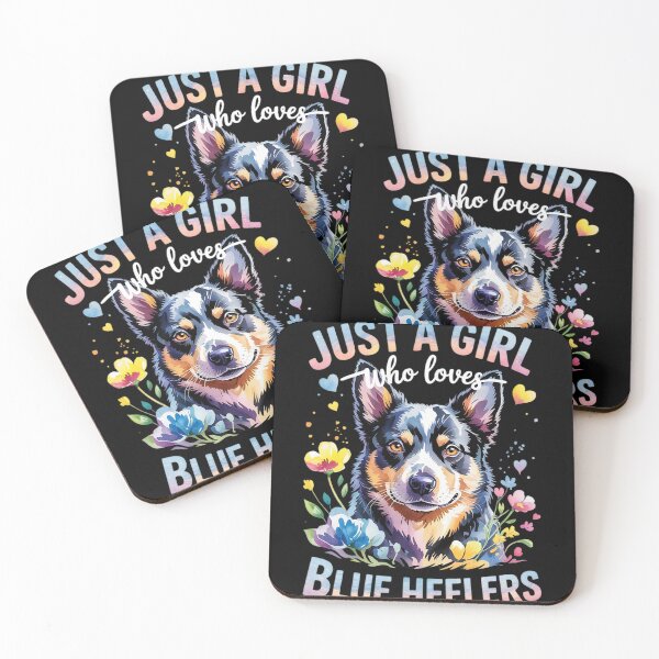 Item preview, ust A Girl Who Loves Blue Heeler Dog Women and Girls  designed and sold by KotexTemu.
