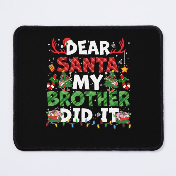 Item preview, Vintage Holiday Did Santa Funny My It Retro Christmas Dear Brother designed and sold by MediarMedic.