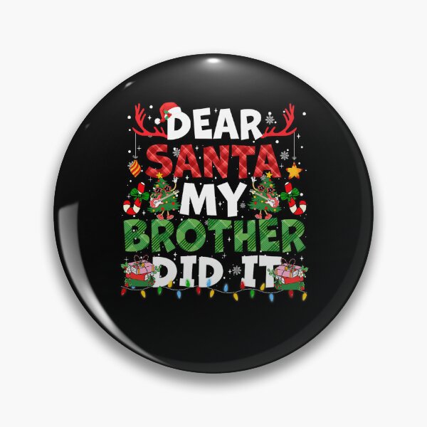 Item preview, Vintage Holiday Did Santa Funny My It Retro Christmas Dear Brother designed and sold by MediarMedic.