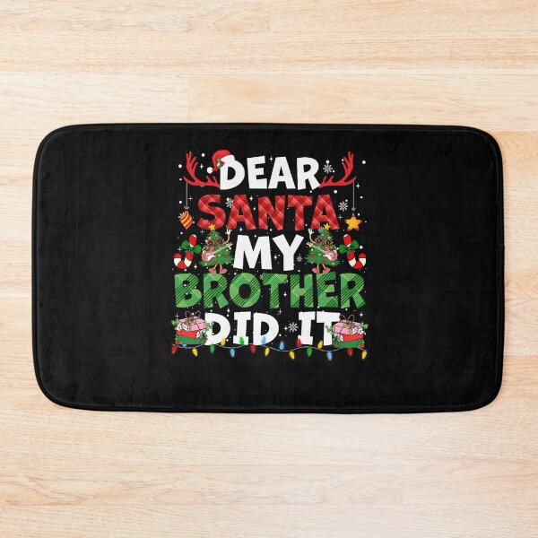 Item preview, Vintage Holiday Did Santa Funny My It Retro Christmas Dear Brother designed and sold by MediarMedic.