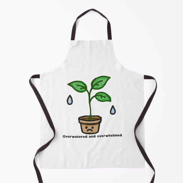 Item preview, Sad Plant Doodle – “Overwatered and Overwhelmed” Relatable Sticker designed and sold by MartynaMakes.