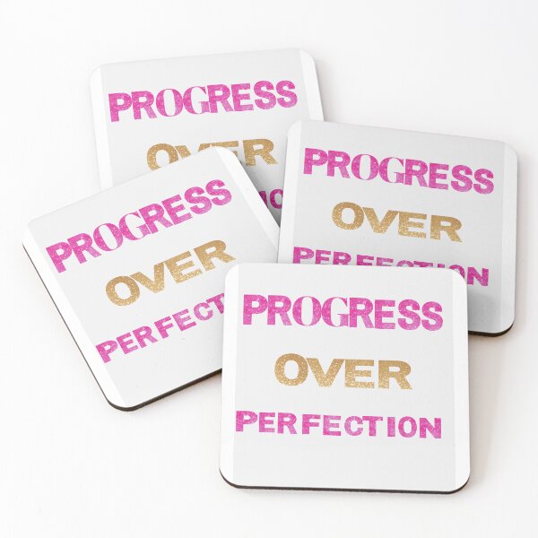 Item preview, PROGRESS OVER PERFACTION  INSPIRATIONAL designed and sold by Brewgoodness.