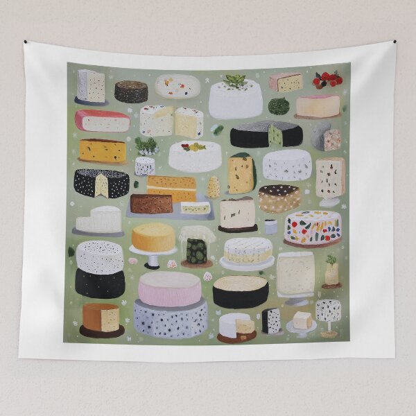 Item preview, VARIETY OF CHEESES ON DISPLAY illustration .3 designed and sold by lautir.