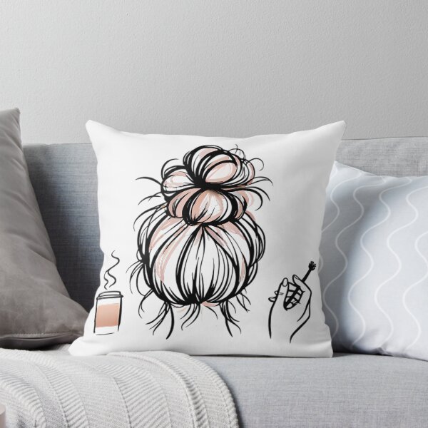 Item preview, Messy Bun Coffee Girl Boss Life designed and sold by DrawDrip.