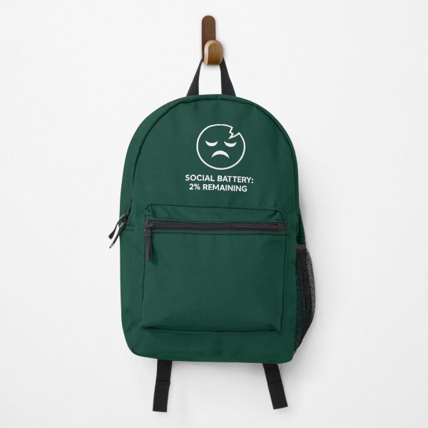 Item preview, Social Battery 2% | Introvert Low Energy Face designed and sold by Ink & Intent.
