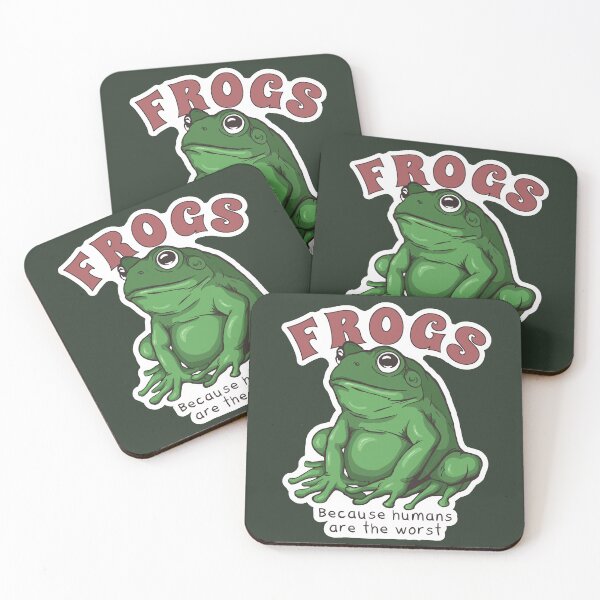 Item preview, Frogs Because Humans are the Worst designed and sold by leeleeandthebee.