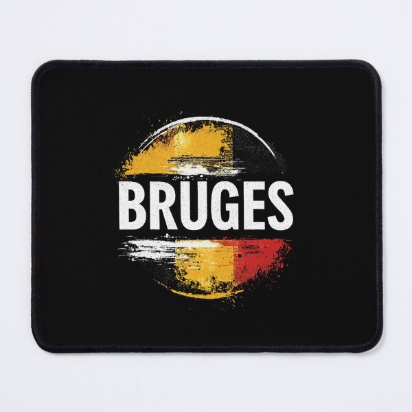 Item preview,  Bruges Belgium Flag Colors Distressed Vintage Travel   Circle Design designed and sold by Blurbean.