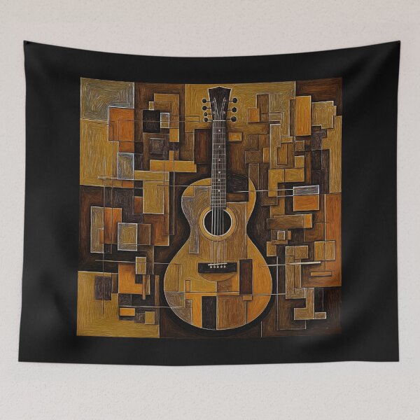 Item preview,  A Strange Guitar music poster hommage#1 designed and sold by Helios Be. Lavsh.