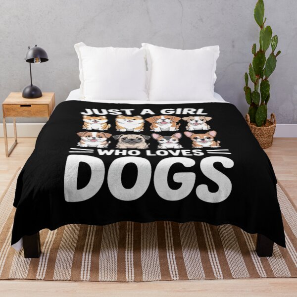Item preview, with dogs a girl and her girls just a girl who loves dogs1 designed and sold by VerseFarm.