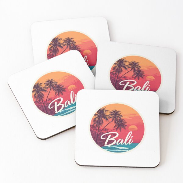 Item preview, Bali Indonesia Tropical Palm Trees Sunset Beach   Paradise Circle designed and sold by Blurbean.