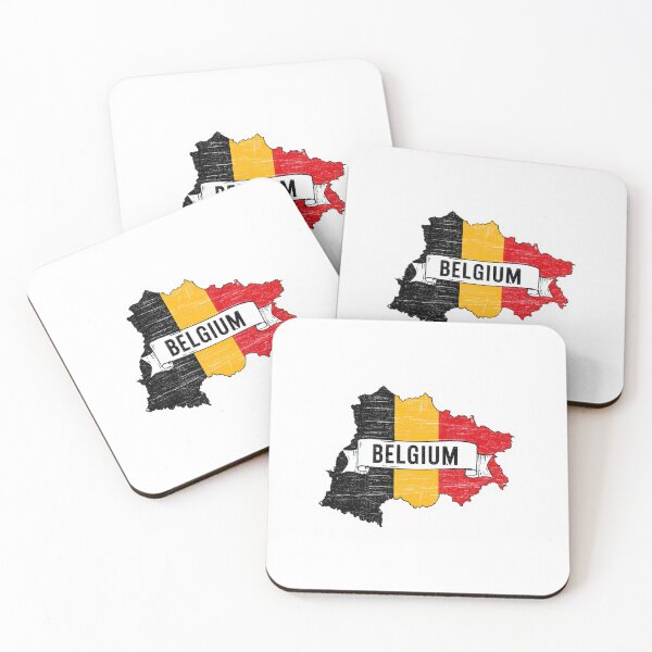 Item preview, Belgium Country Map Belgian Flag Colors Vintage   Distressed Design designed and sold by Blurbean.