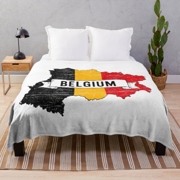 Item preview, Belgium Country Map Belgian Flag Colors Vintage Distressed Design designed and sold by Blurbean.