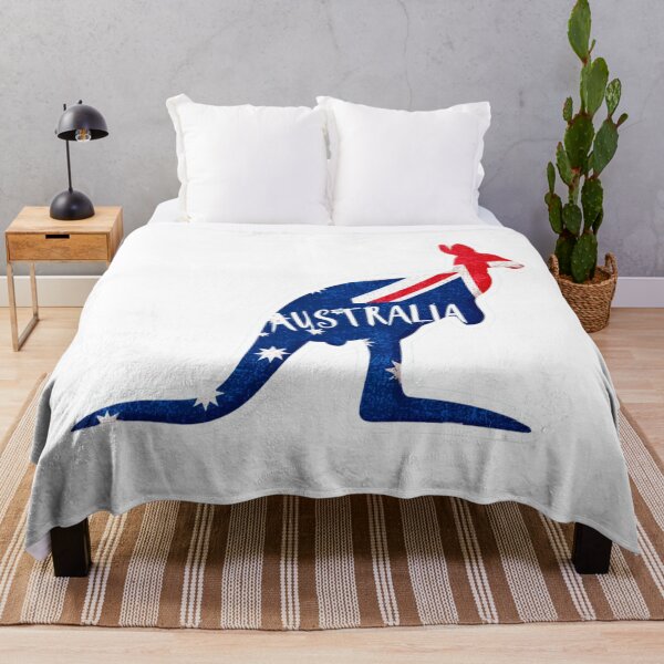 Item preview,  Australia Kangaroo Silhouette Australian Flag Design   Patriotic Sticker designed and sold by Blurbean.