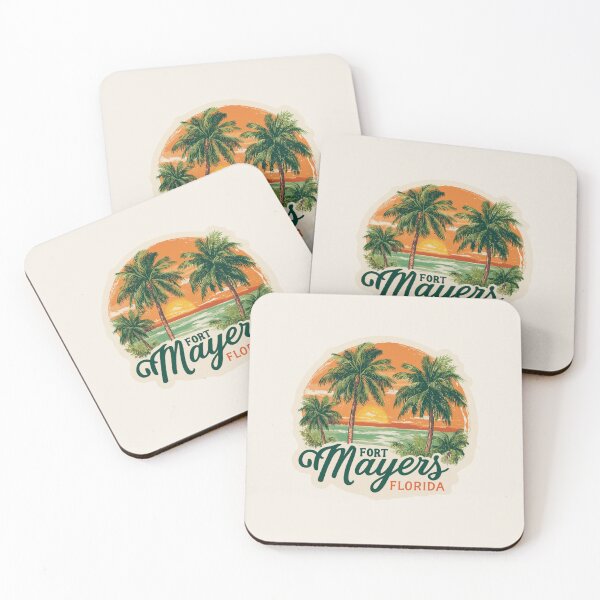 Item preview,  Fort Myers Florida Palm Trees Sunset Beach Vacation   Tropical Sticker designed and sold by Blurbean.