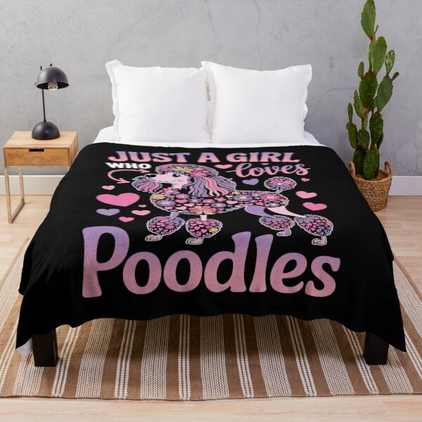 Item preview, Womens Floral Dog Girls Women Just A Girl Who Loves Poodles designed and sold by VerseFarm.
