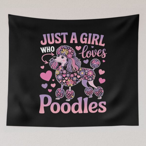 Item preview, Womens Floral Dog Girls Women Just A Girl Who Loves Poodles  designed and sold by VerseFarm.