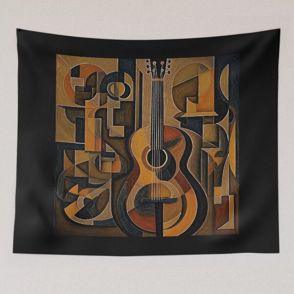 Item preview, A Strange Guitar music poster hommage#2 designed and sold by Helios Be. Lavsh.