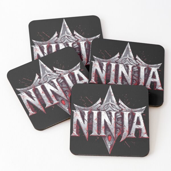 Item preview, Metal Ninja Logo – Sharp Silver Shuriken Style Design designed and sold by SweetRossel.